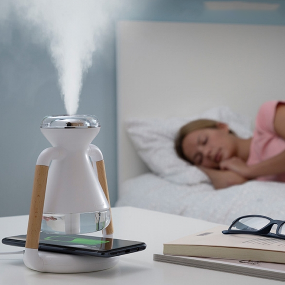 wireless phone charger & fog / mist humidifier