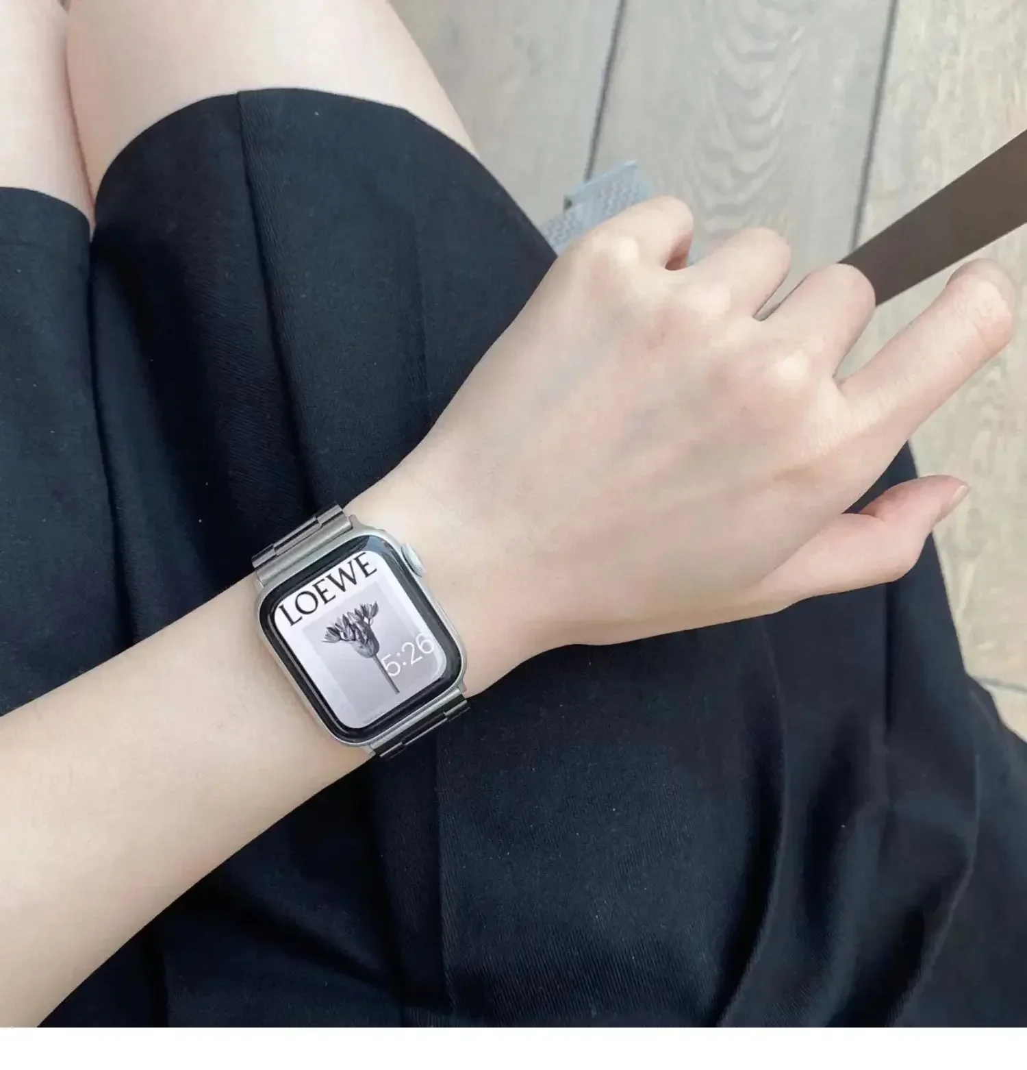 Stainless Steel titanium alloy Strap For Apple Watch Band 44mm 45mm 49mm 41mm 40mm Bracelet iwatch Series 3/4/5/6/7/8/9/Ultra 2