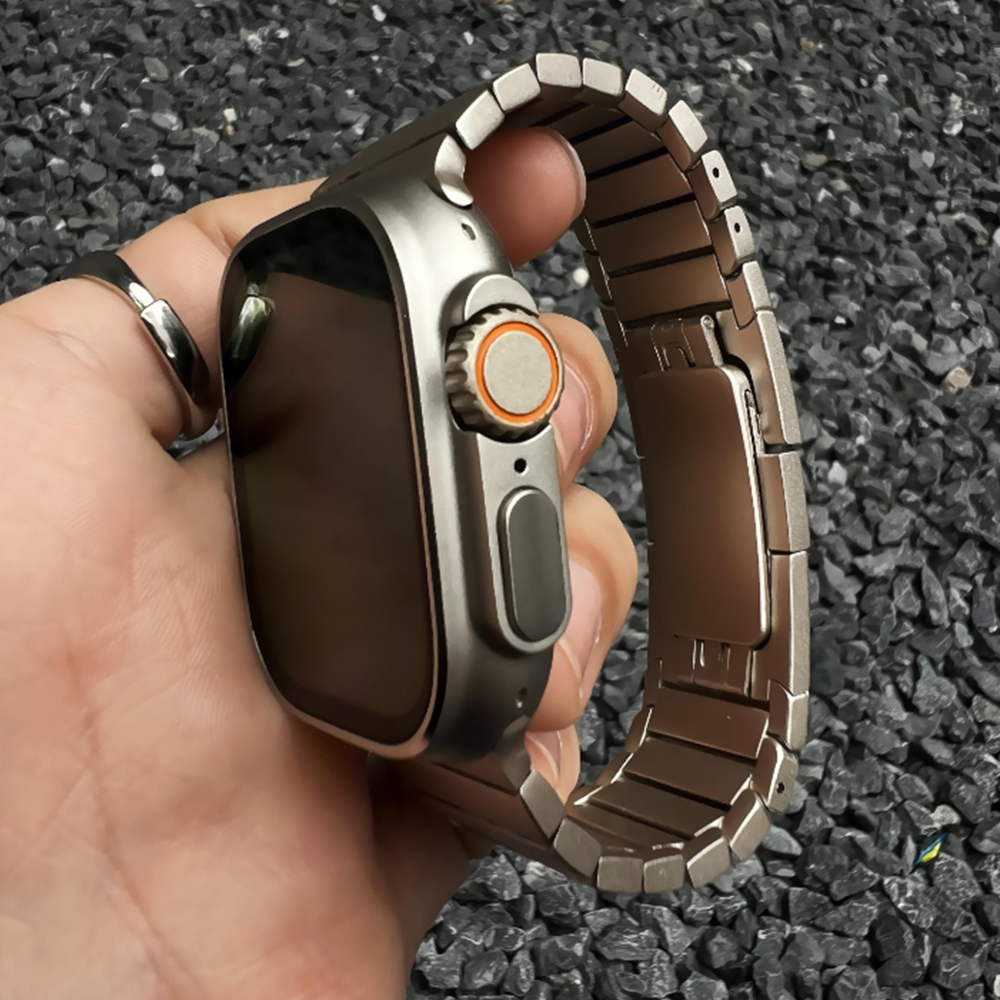 Stainless Steel Men Strap For Apple Watch Series 10 46mm Ultra 2/1 49mm 9 8 7 45mm Link Bracelet for Iwatch 6 5 4 SE 44mm Band