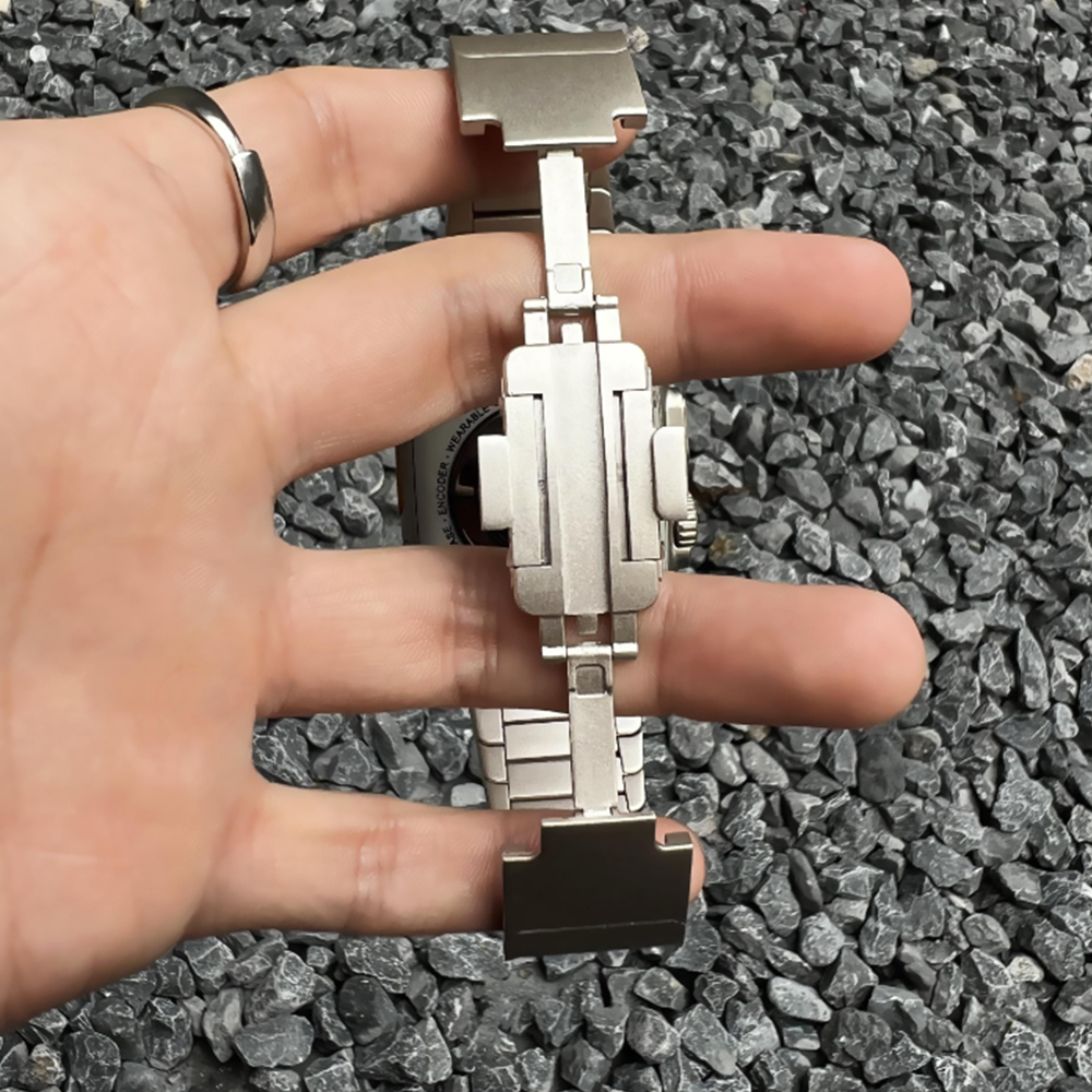 Stainless Steel Men Strap For Apple Watch Series 10 46mm Ultra 2/1 49mm 9 8 7 45mm Link Bracelet for Iwatch 6 5 4 SE 44mm Band