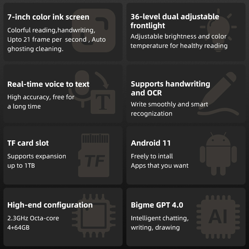 Bigme B751C 7-inch color eink screen e-book reader electronic paper book reading e Ink ebook ereader tablet