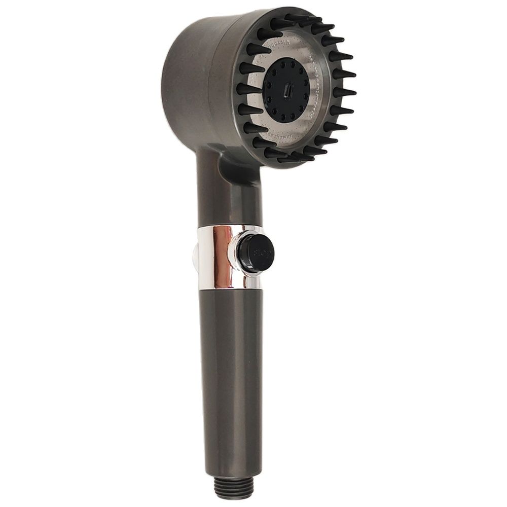 Massage Spa Pressurized Shower Head 3 Modes High Pressure Filter Rainfall Shower One-Key Stop Spray Nozzle Bathroom Acce