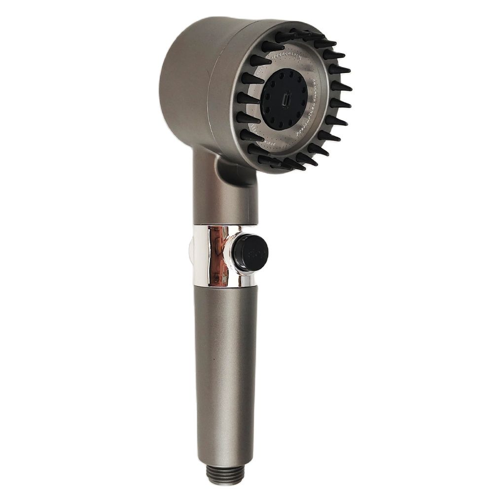 Massage Spa Pressurized Shower Head 3 Modes High Pressure Filter Rainfall Shower One-Key Stop Spray Nozzle Bathroom Accessories
