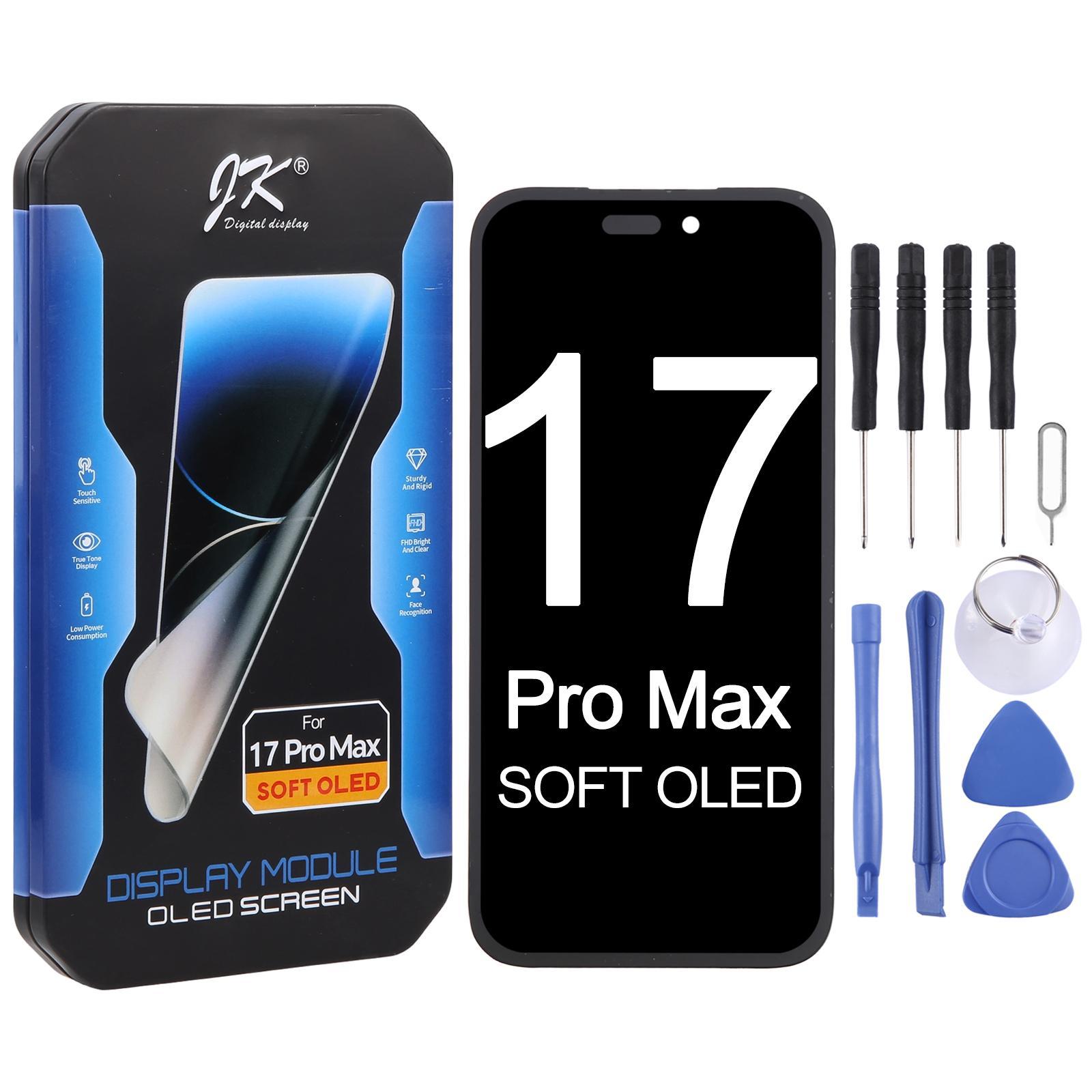 jk soft oled lcd screen for iphone 17 pro max