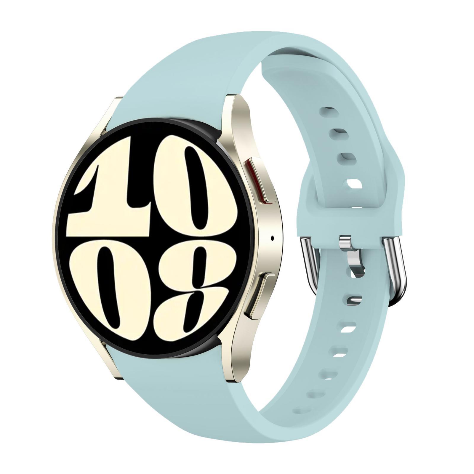 For Samsung Galaxy Watch FE / 7 / 6 / 5 / 4 Slim Silicone Watch Band(Black)