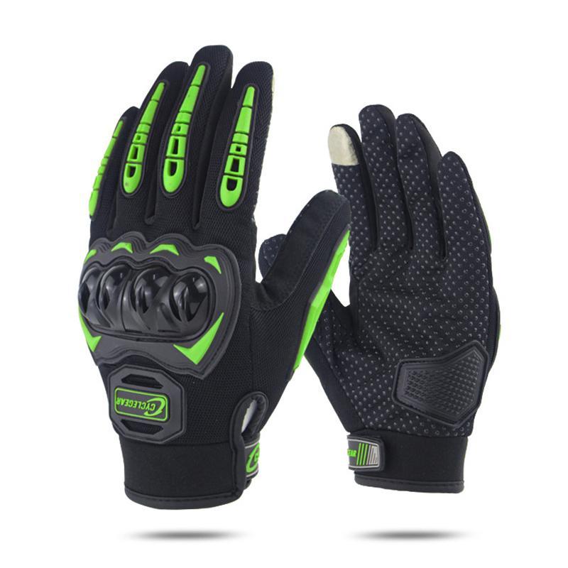 SOMAN CG666 Motorcycle Riding Anti-slip Full Finger Gloves, Size:M(Black)