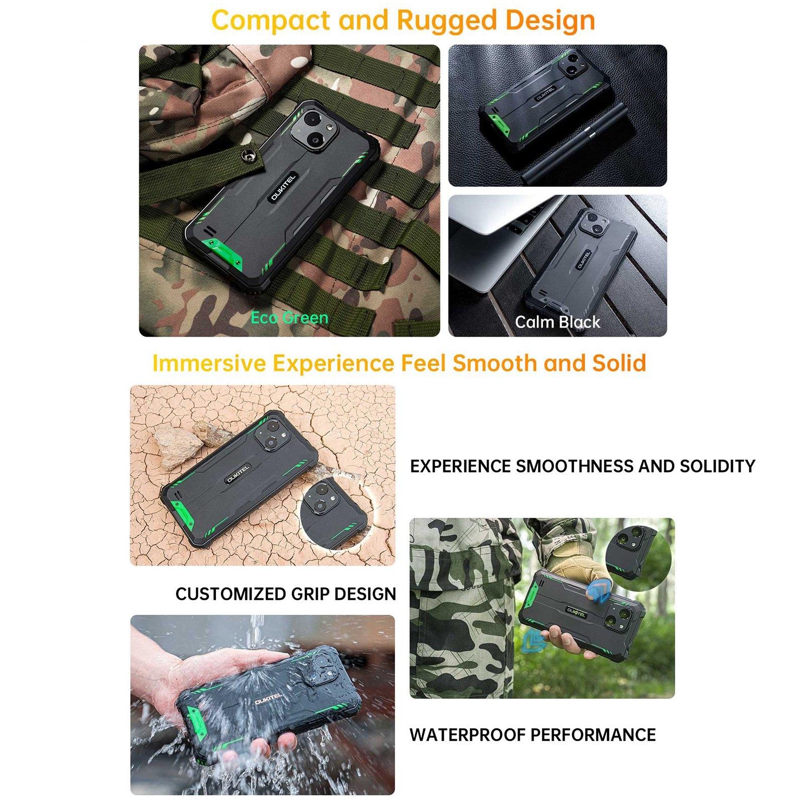 HK Warehouse Oukitel WP32, 4GB+128GB, IP68-IP69K, 5.93 inch Android 13 Unisoc Tiger T606 Octa-core, NFC, OTG, Network: 4GGreen