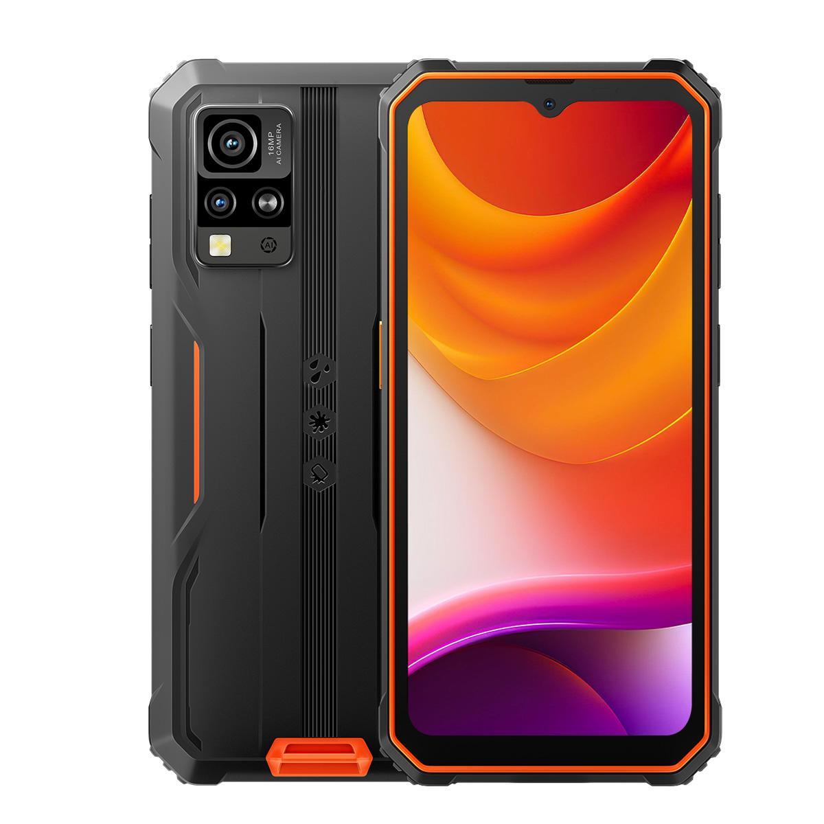 hk warehouse blackview bv4800 se rugged phone, 4gb+64gb, 6.56 inch android 15 ums9320e t615 octa core, network: 4g, otg, nfc orange