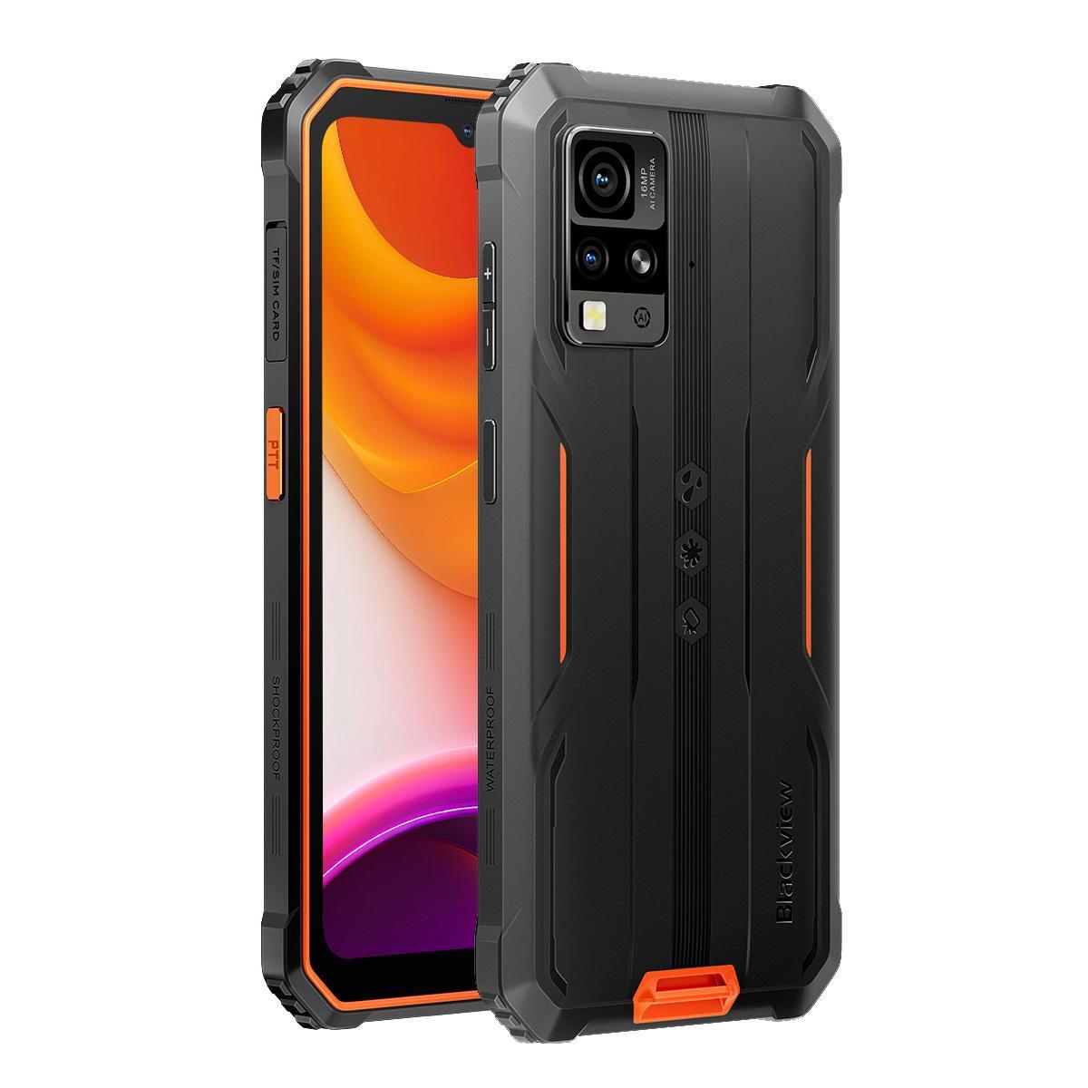 HK Warehouse Blackview BV4800 SE Rugged Phone, 4GB+64GB, 6.56 inch Android 15 UMS9320E T615 Octa Core, Network: 4G, OTG, NFC Orange