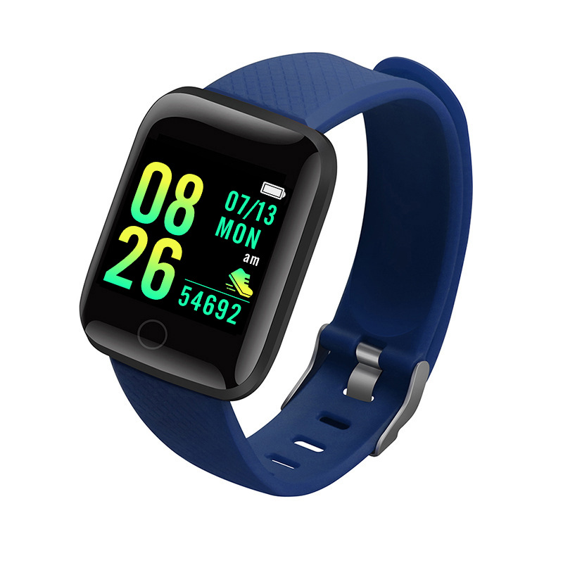 Smart Watch Sport Wristband Fitness Monitoring Track Heart Rate Call and Message Remind Men Smartwatch Woman 116 Plus Clock D13