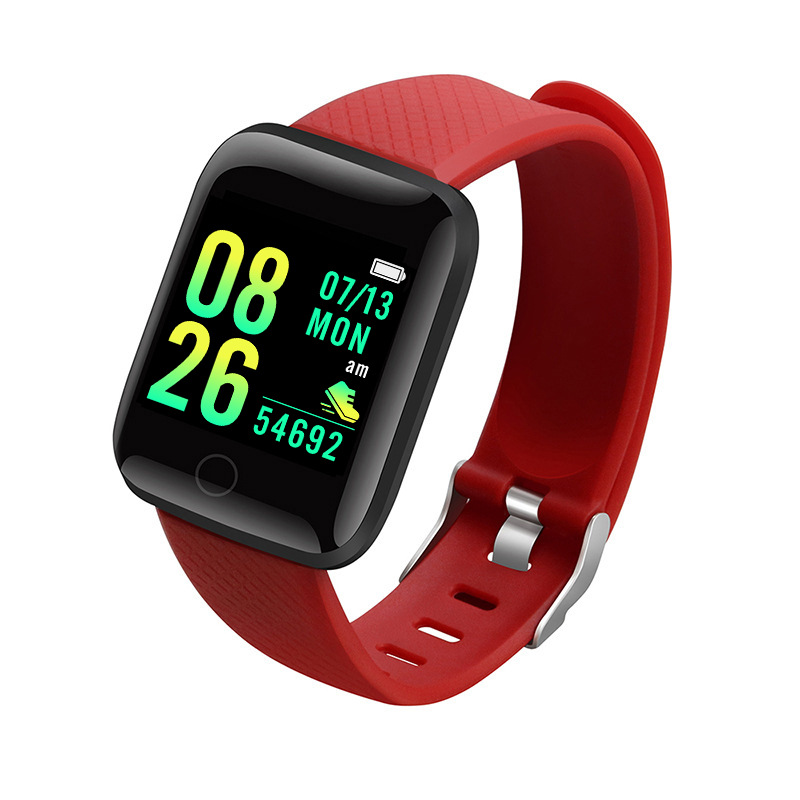 Smart Watch Sport Wristband Fitness Monitoring Track Heart Rate Call and Message Remind Men Smartwatch Woman 116 Plus Clock D13