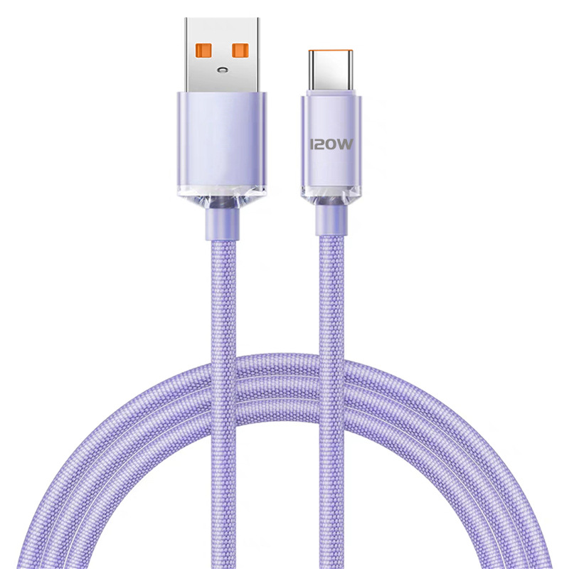 120W USB C Fast Charger Cable USB Type C Mobile Phone Super Fast Charging Data Cord For Huawei Xiaomi Samsung VIVO 0.25m/1m/2m