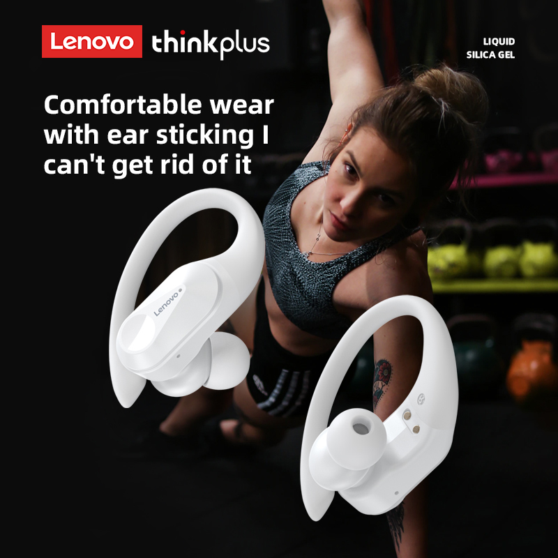 Lenovo LP75 Ture Wireless Headphones TWS Bluetooth 5.3 Noise Reduction Sports Ear Hook HiFi Stereo Waterproof Gaming Earphones