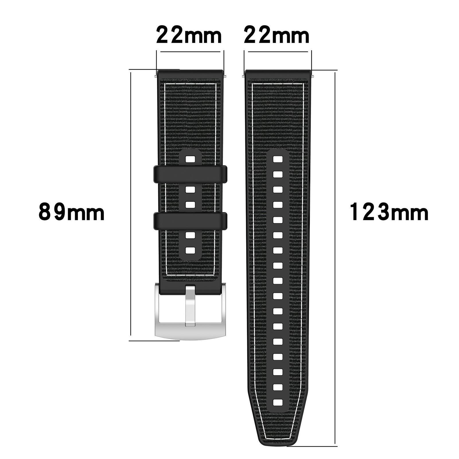 For Xiaomi Band 9 Pro-Redmi Watch6-5-4 20mm xDfind Hybrid Nylon Braid Silicone Watch BandBlack
