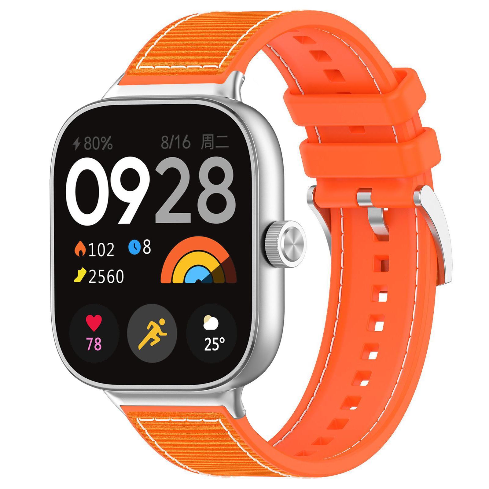 For Xiaomi Band 9 Pro-Redmi Watch6-5-4 20mm xDfind Hybrid Nylon Braid Silicone Watch BandBlack