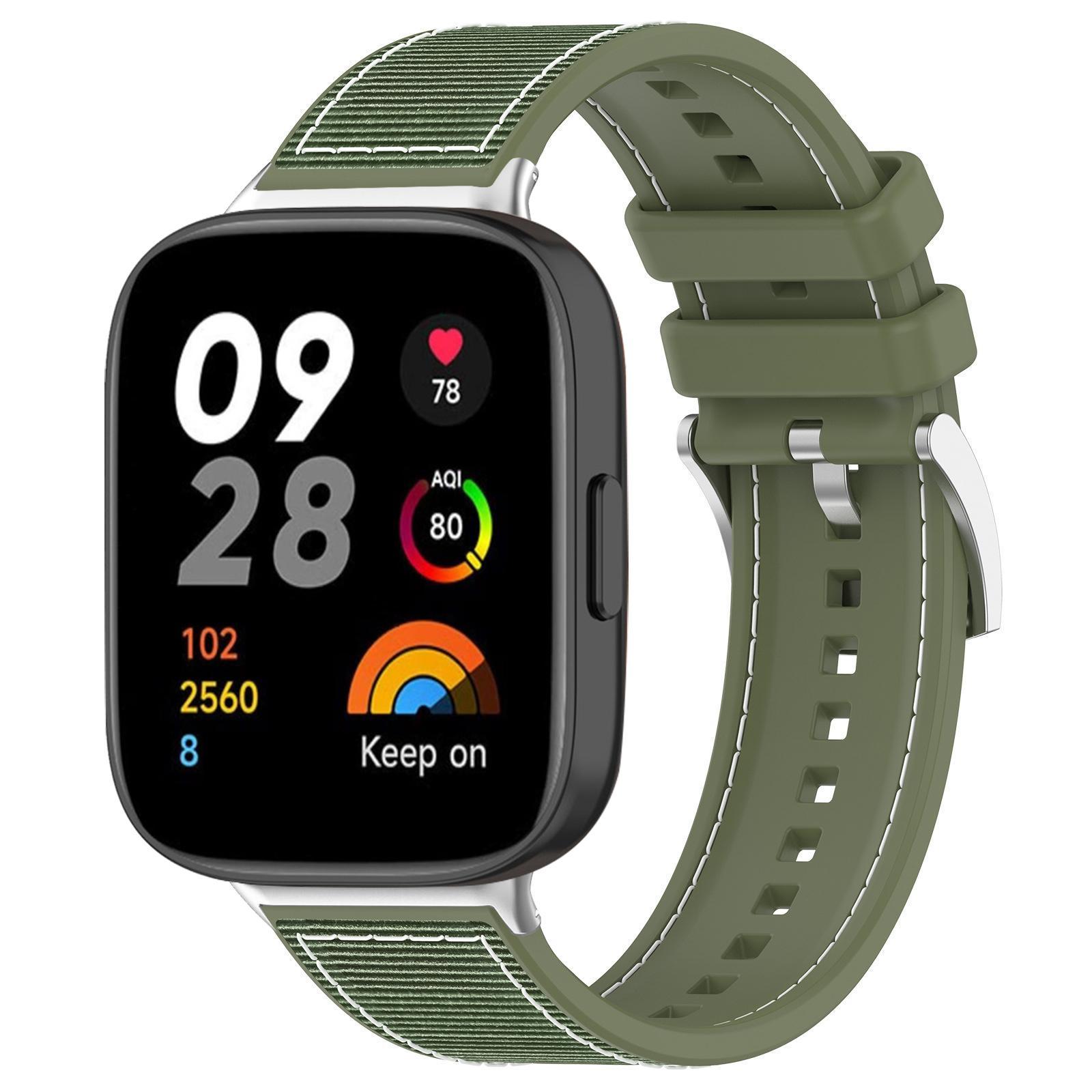 For Xiaomi Band 9 Pro-Redmi Watch6-5-4 20mm xDfind Hybrid Nylon Braid Silicone Watch BandBlack