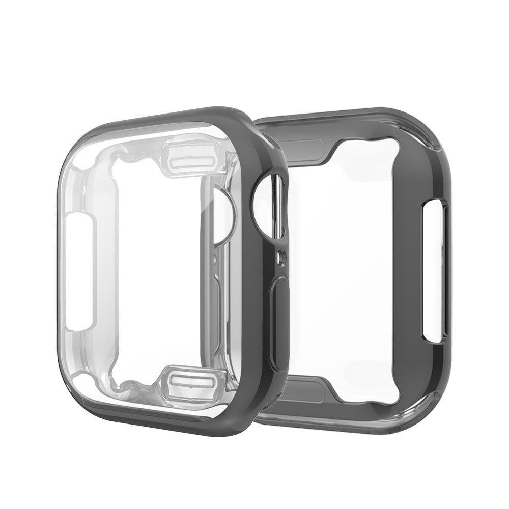 Full Coverage Plating TPU Case For Apple Watch Series 6 - 5 - 4 - Watch SE 40mmBlack