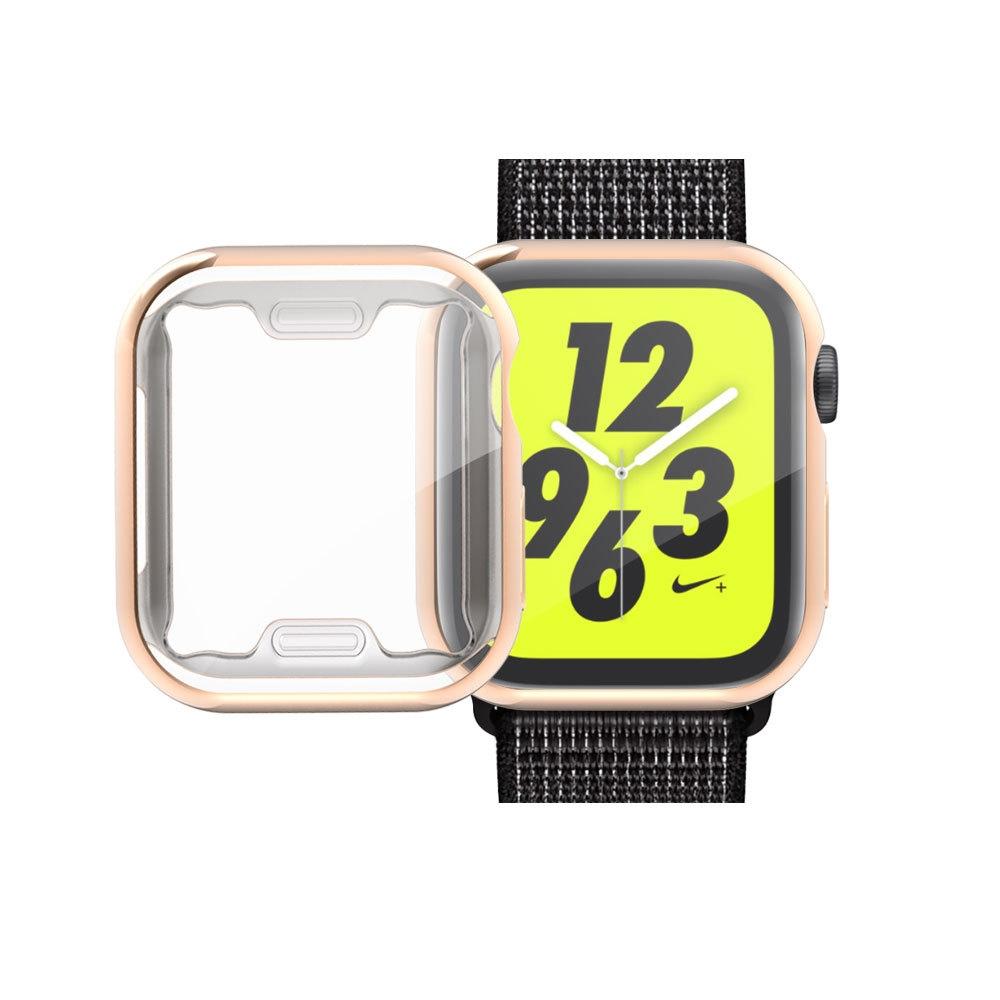 Full Coverage Plating TPU Case For Apple Watch Series 6 - 5 - 4 - Watch SE 40mmBlack
