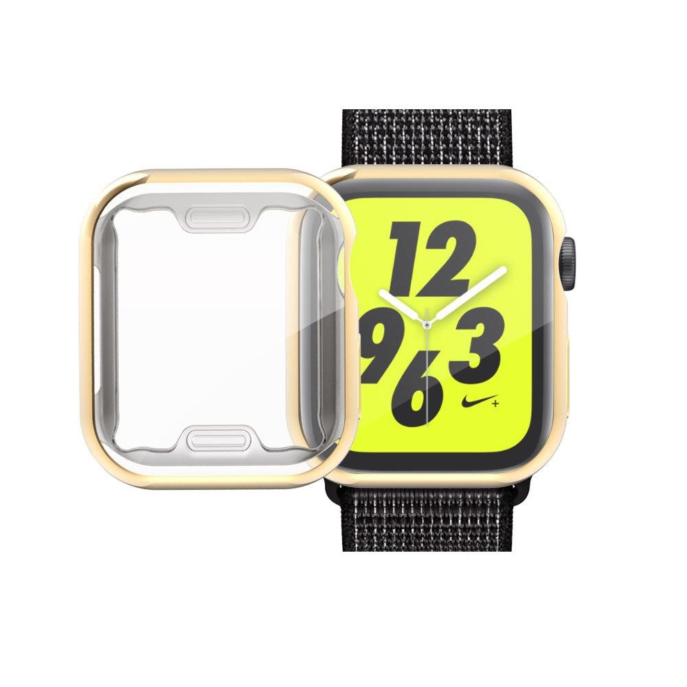 Full Coverage Plating TPU Case For Apple Watch Series 6 - 5 - 4 - Watch SE 40mmBlack