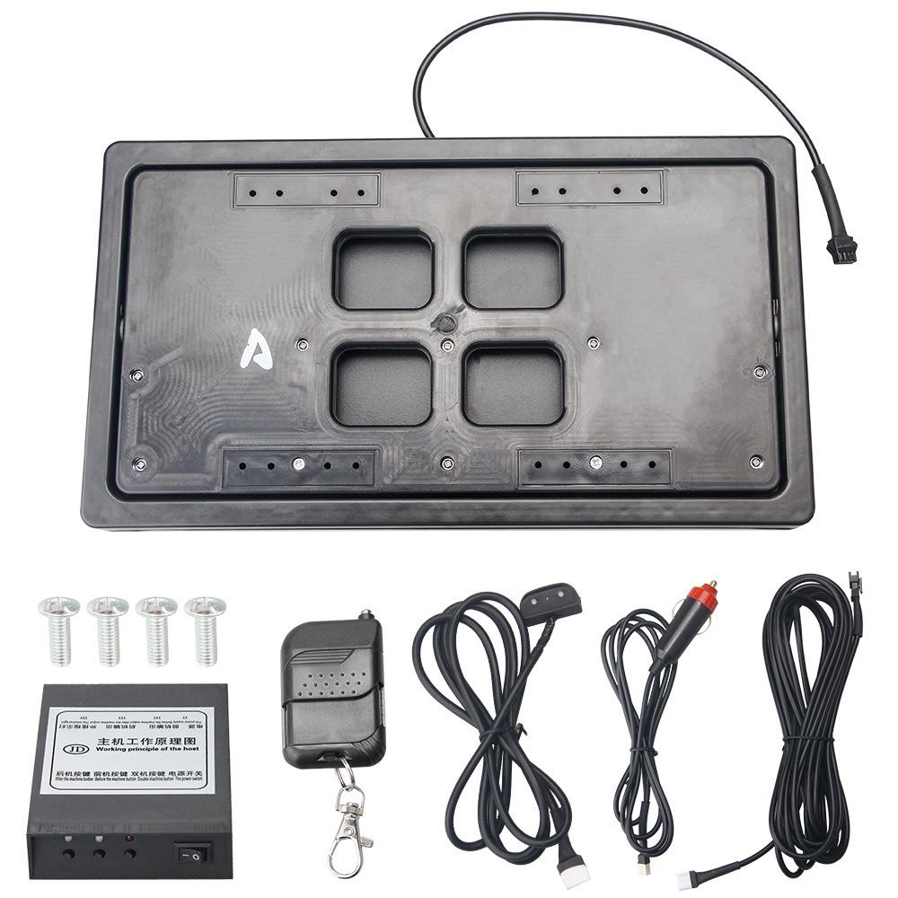 US Standard Car Flip Retractable License Plate Holder Hidden Shutter Cover License Plate Holder