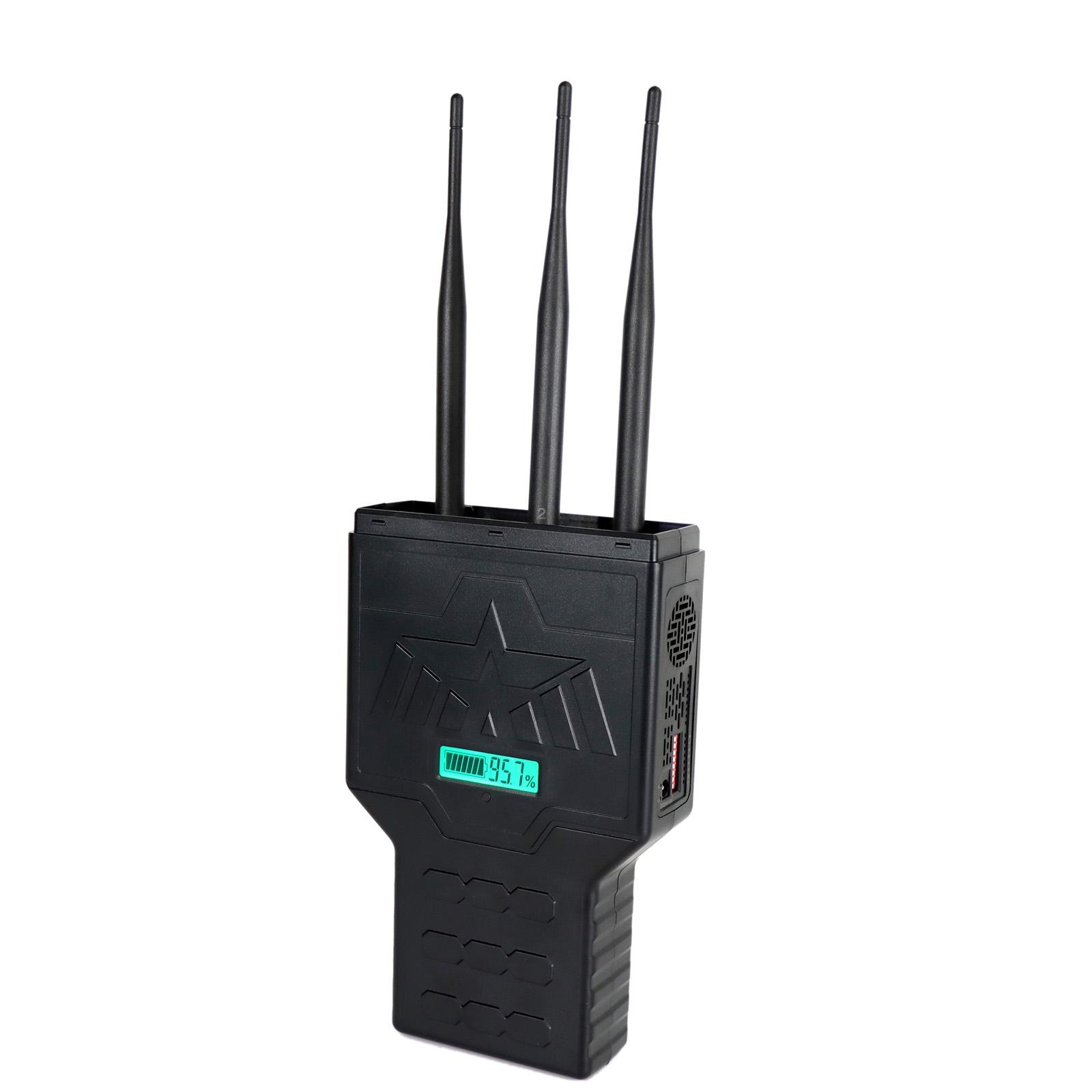JAX-121P-12 2G-3G-4G-5G-2.4Ghz-5Ghz WIFI-GPS Signal JammerGrey