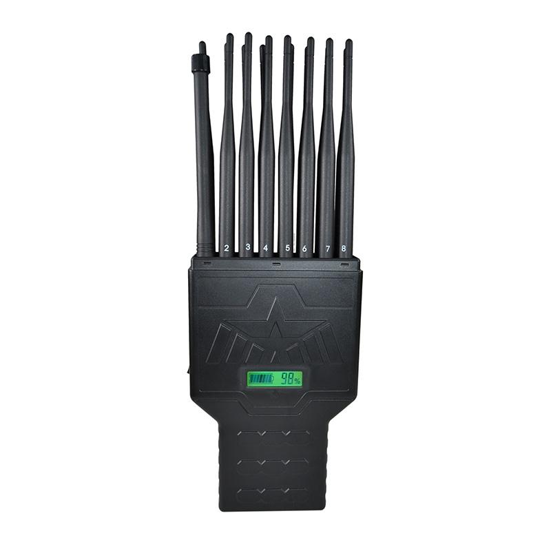 JAX-121P-12 2G-3G-4G-5G-2.4Ghz-5Ghz WIFI-GPS Signal JammerGrey