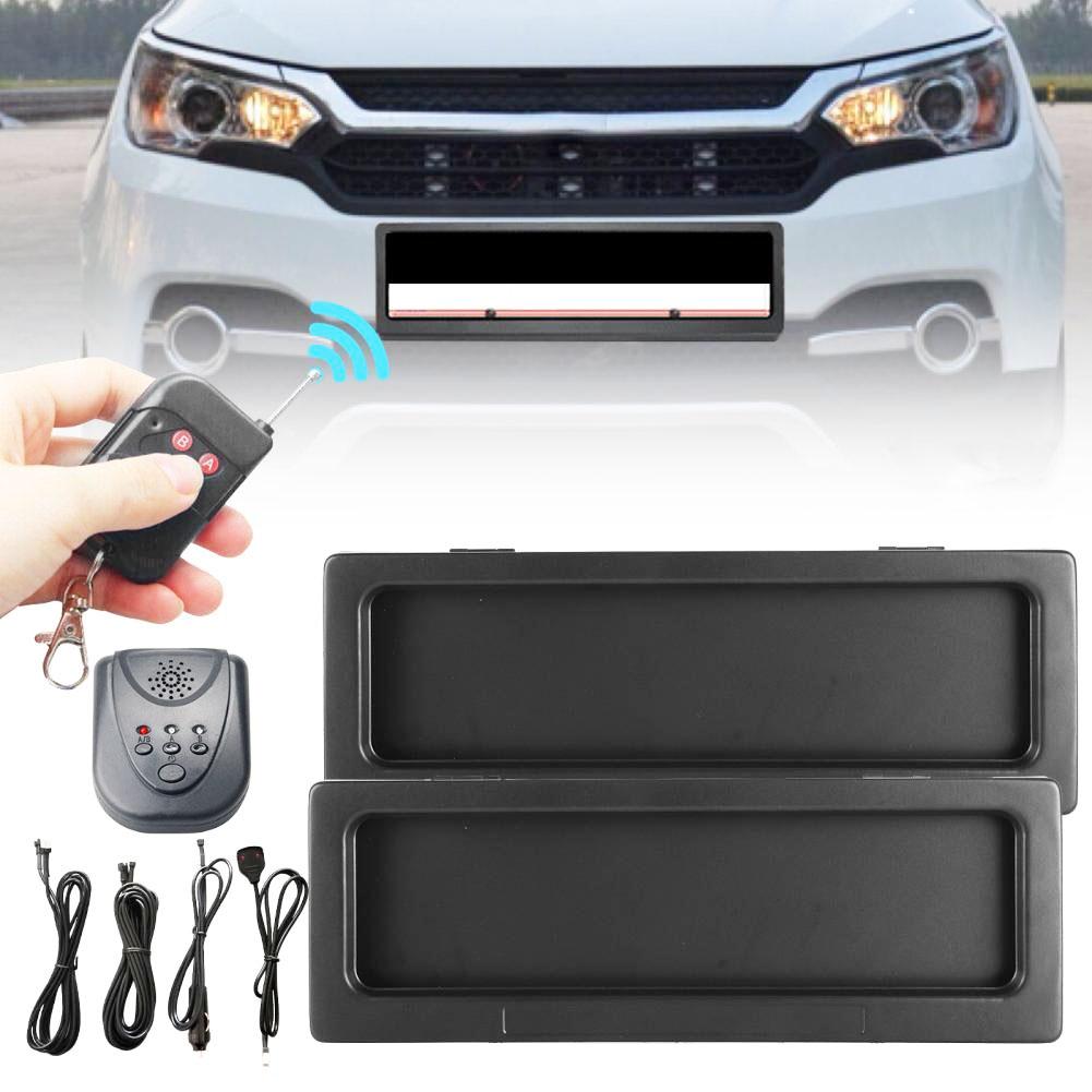 US Standard Car Flip Retractable License Plate Holder Hidden Shutter Cover License Plate Holder