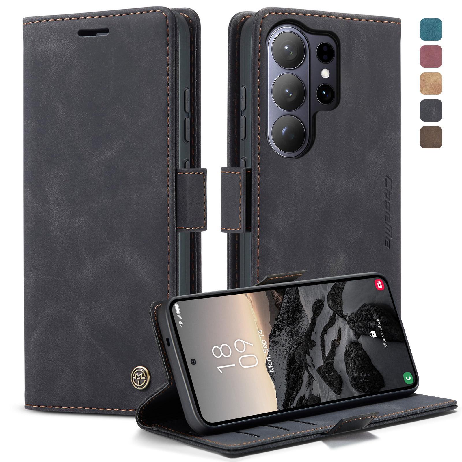 For Samsung Galaxy S25+ 5G CaseMe 013 Multifunctional Horizontal Flip Leather Phone CaseBlue