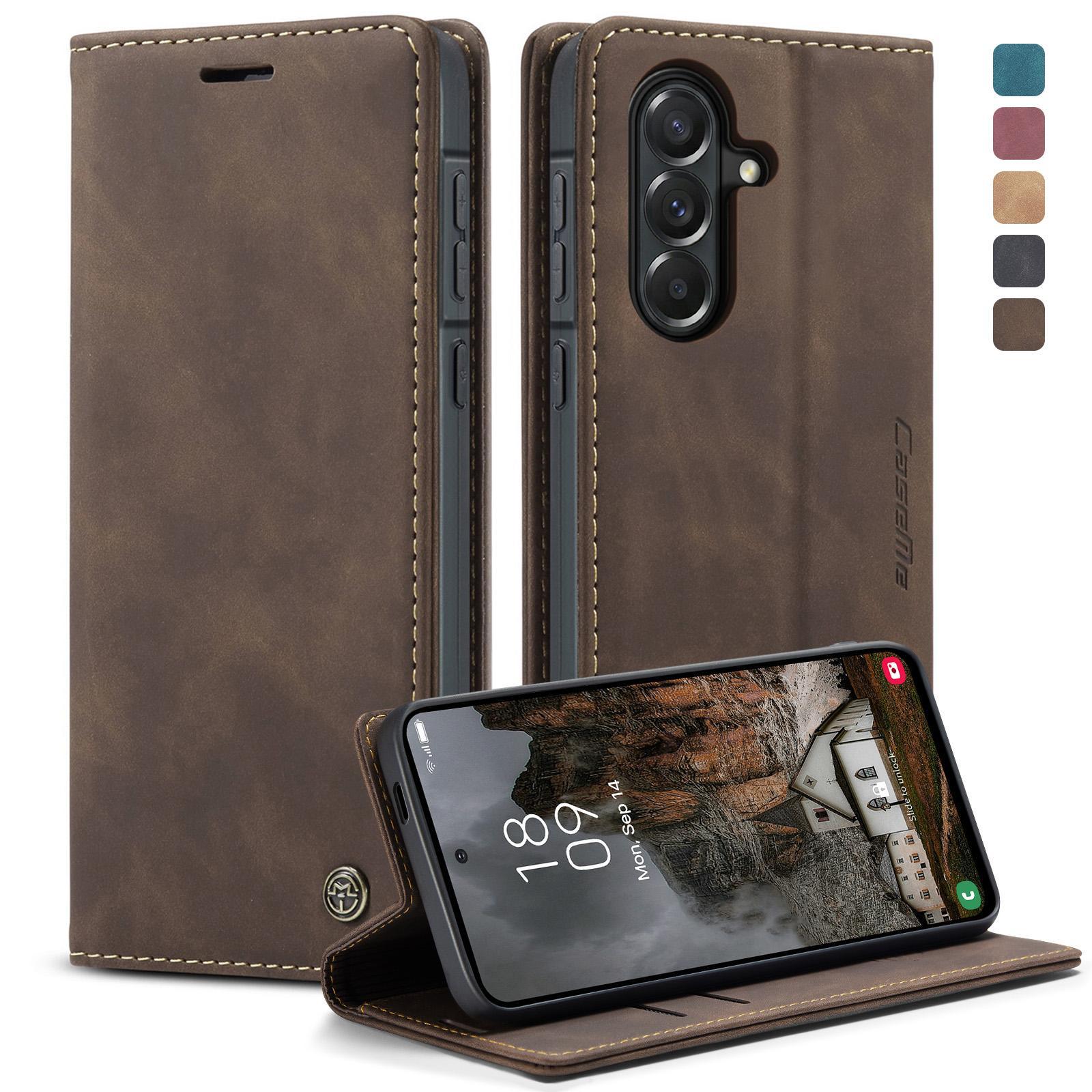 For Samsung Galaxy S25+ 5G CaseMe 013 Multifunctional Horizontal Flip Leather Phone CaseBlue