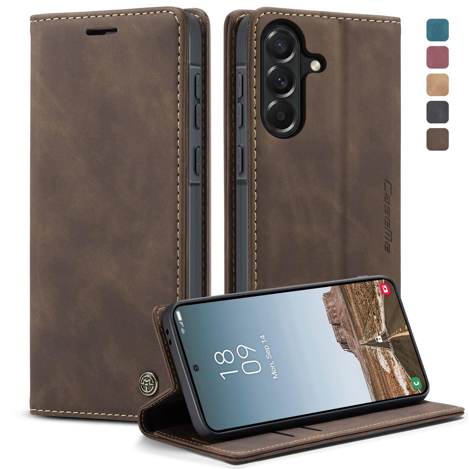 For Samsung Galaxy S25+ 5G CaseMe 013 Multifunctional Horizontal Flip Leather Phone CaseBlue