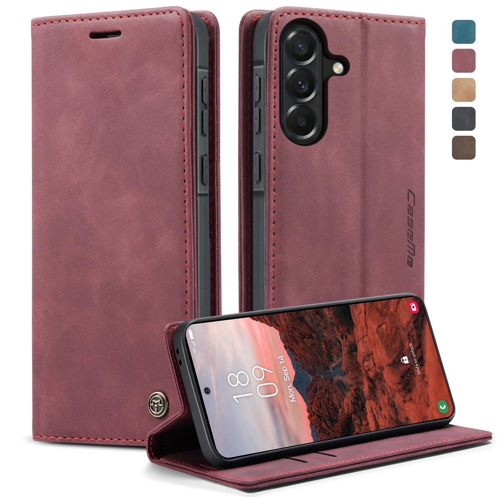 For Samsung Galaxy S25+ 5G CaseMe 013 Multifunctional Horizontal Flip Leather Phone CaseBlue