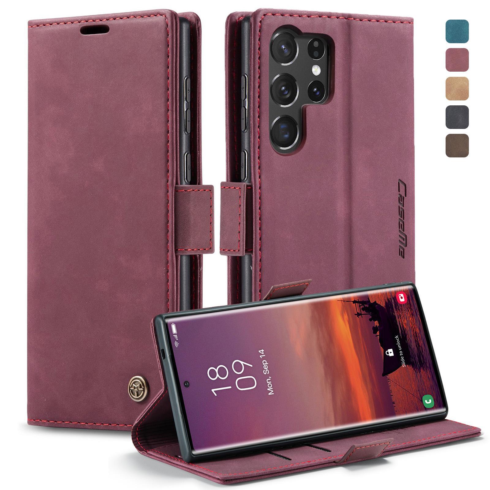 For Samsung Galaxy S25+ 5G CaseMe 013 Multifunctional Horizontal Flip Leather Phone CaseBlue