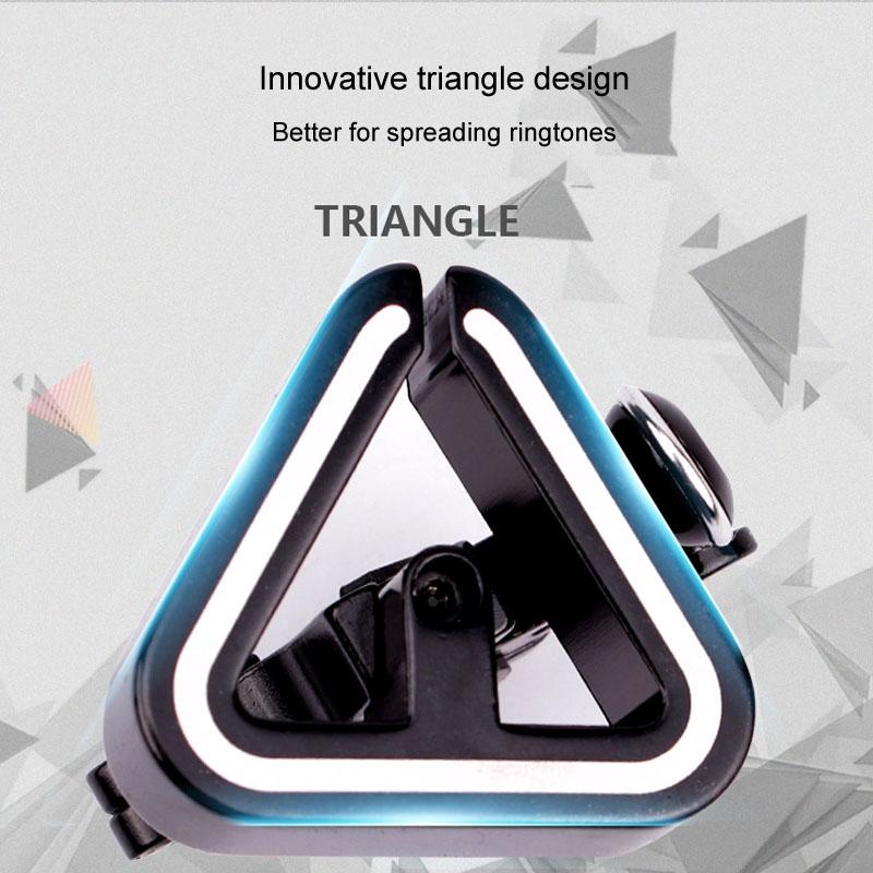 N+1 Mountain Bike Bell Universal Triangle Copper Bell, Color: Clip Ring Black