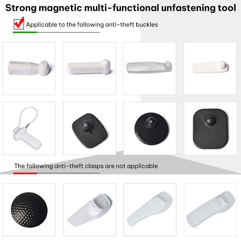 12000GS Universal Anti-theft Strong Deduction Device Clothes Label Magnetic Buckle Supermarket Security Accessories