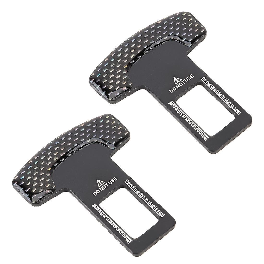 2 in 1 car carbon fibre safety seat belt buckle clip