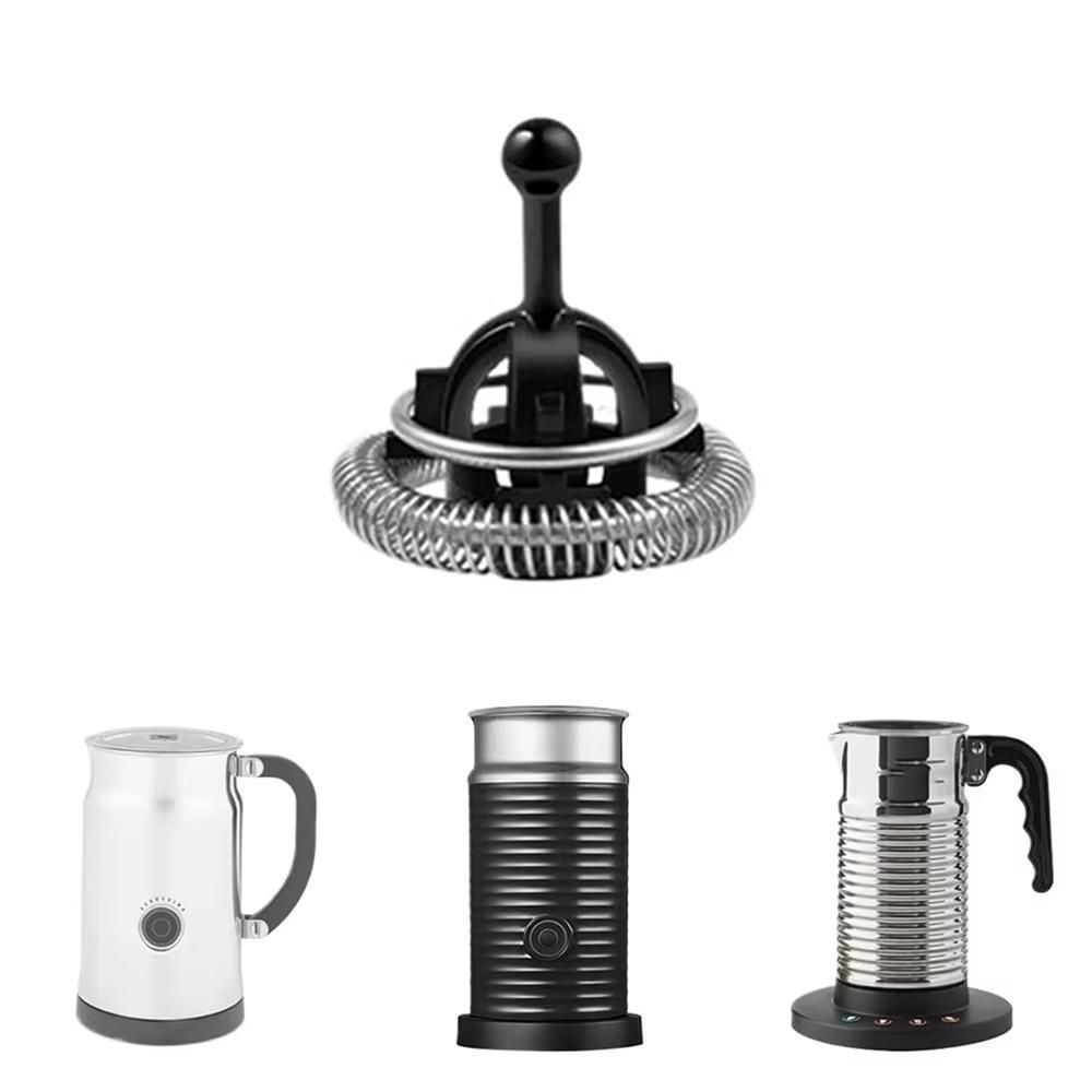 For Nespresso Aeroccino 3 - Aeroccino 4 Milk Frother Attachment Replacement for Hot-Cold Foam Quick FrothingBlack