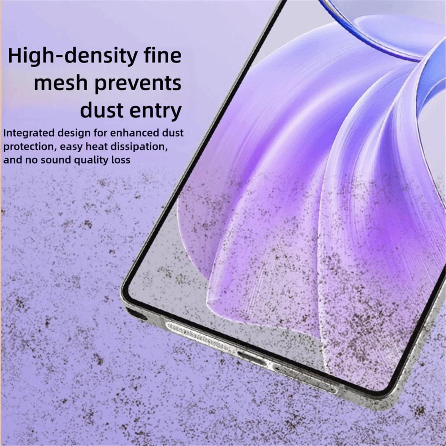 For Samsung Galaxy S26 Ultra 5G 5pcs High-Density Metallic Integrated Speaker Dust CoverBlack