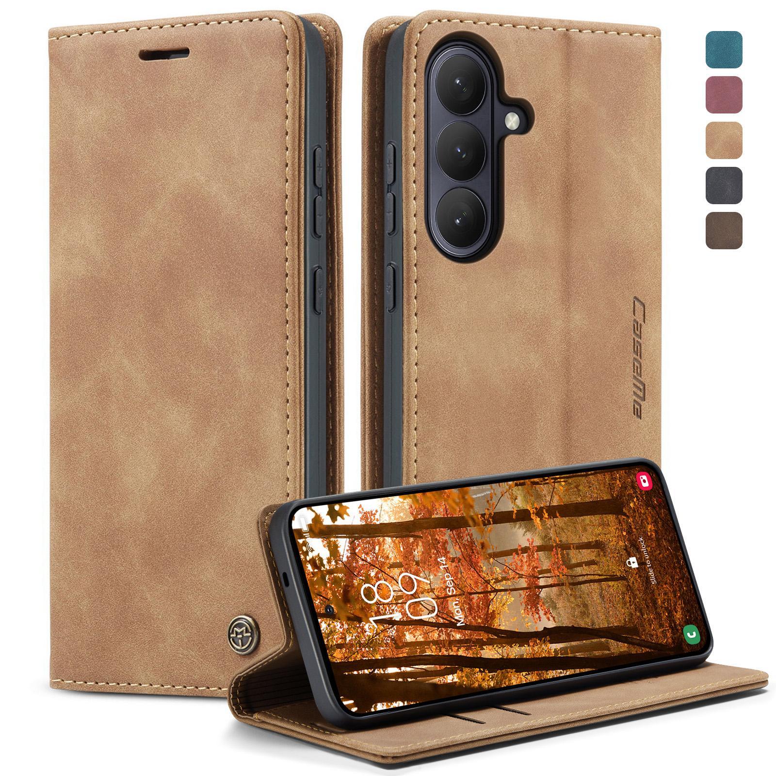 For Samsung Galaxy A36 CaseMe 013 Multifunctional Horizontal Flip Leather Phone CaseCoffee