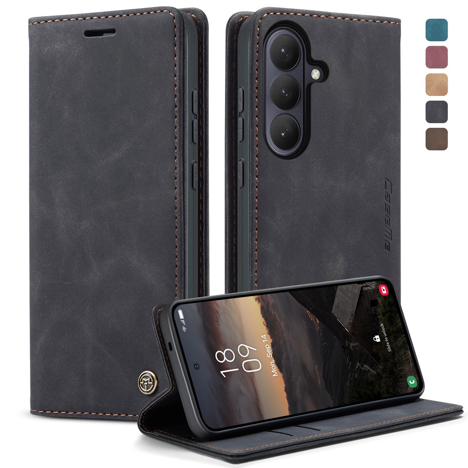 For Samsung Galaxy A36 CaseMe 013 Multifunctional Horizontal Flip Leather Phone CaseCoffee