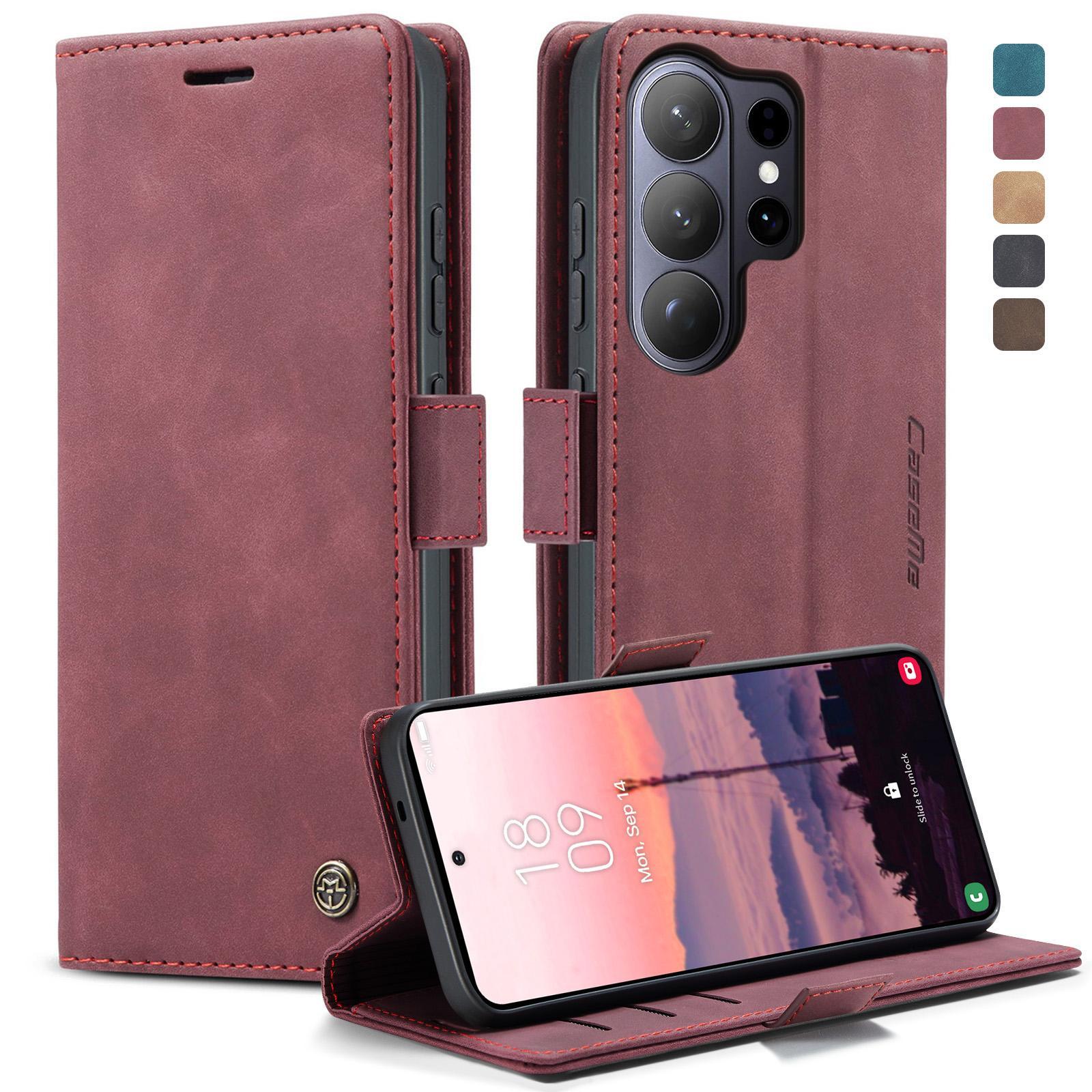 For Samsung Galaxy A36 CaseMe 013 Multifunctional Horizontal Flip Leather Phone CaseCoffee