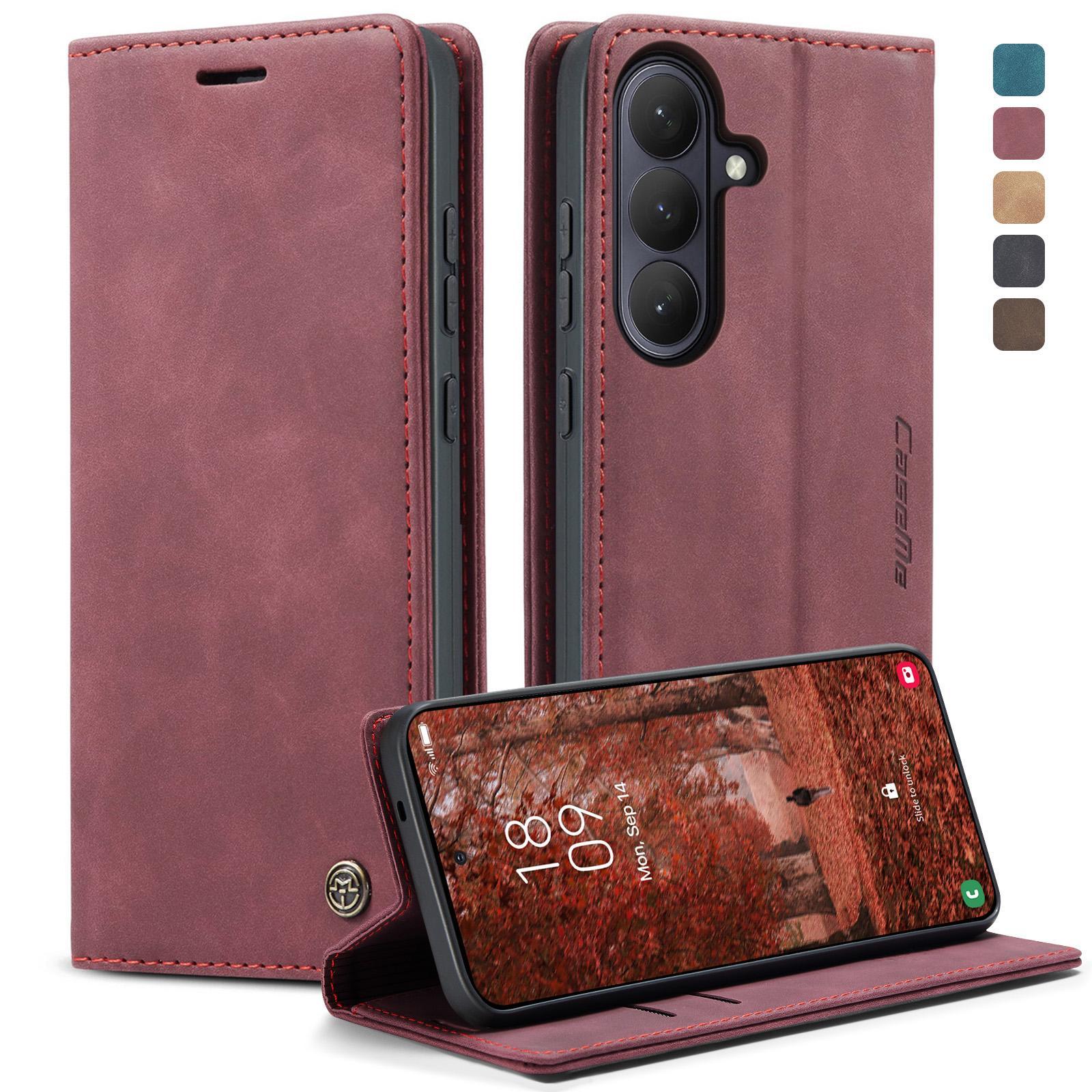 For Samsung Galaxy A36 CaseMe 013 Multifunctional Horizontal Flip Leather Phone CaseCoffee