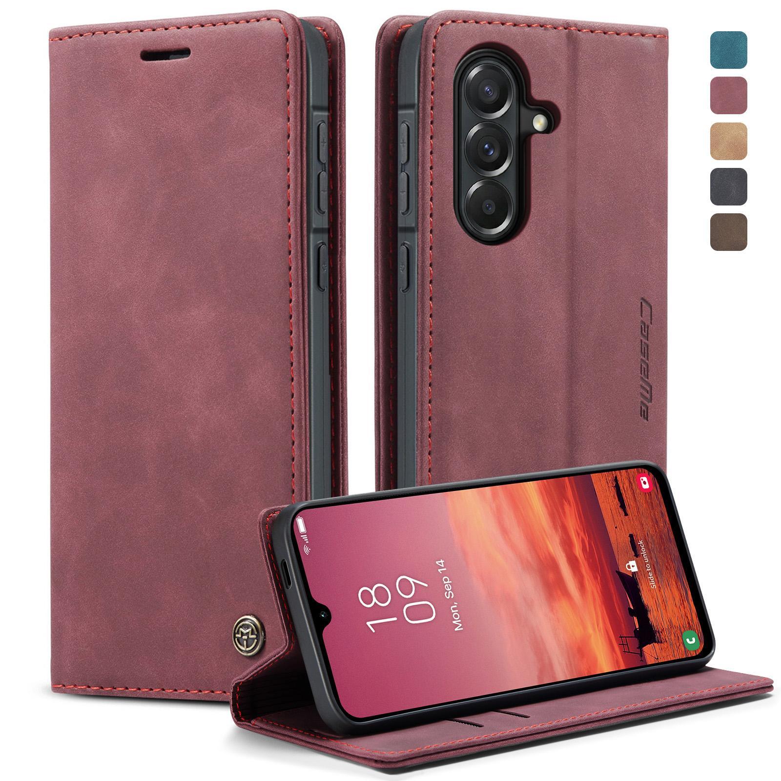 For Samsung Galaxy A36 CaseMe 013 Multifunctional Horizontal Flip Leather Phone CaseCoffee