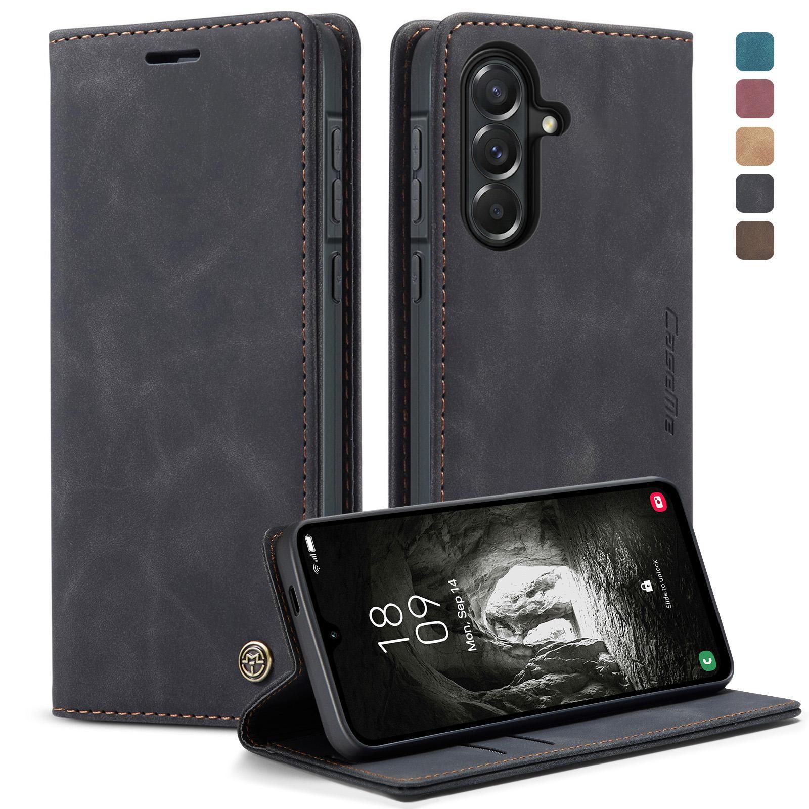 For Samsung Galaxy A36 CaseMe 013 Multifunctional Horizontal Flip Leather Phone CaseCoffee