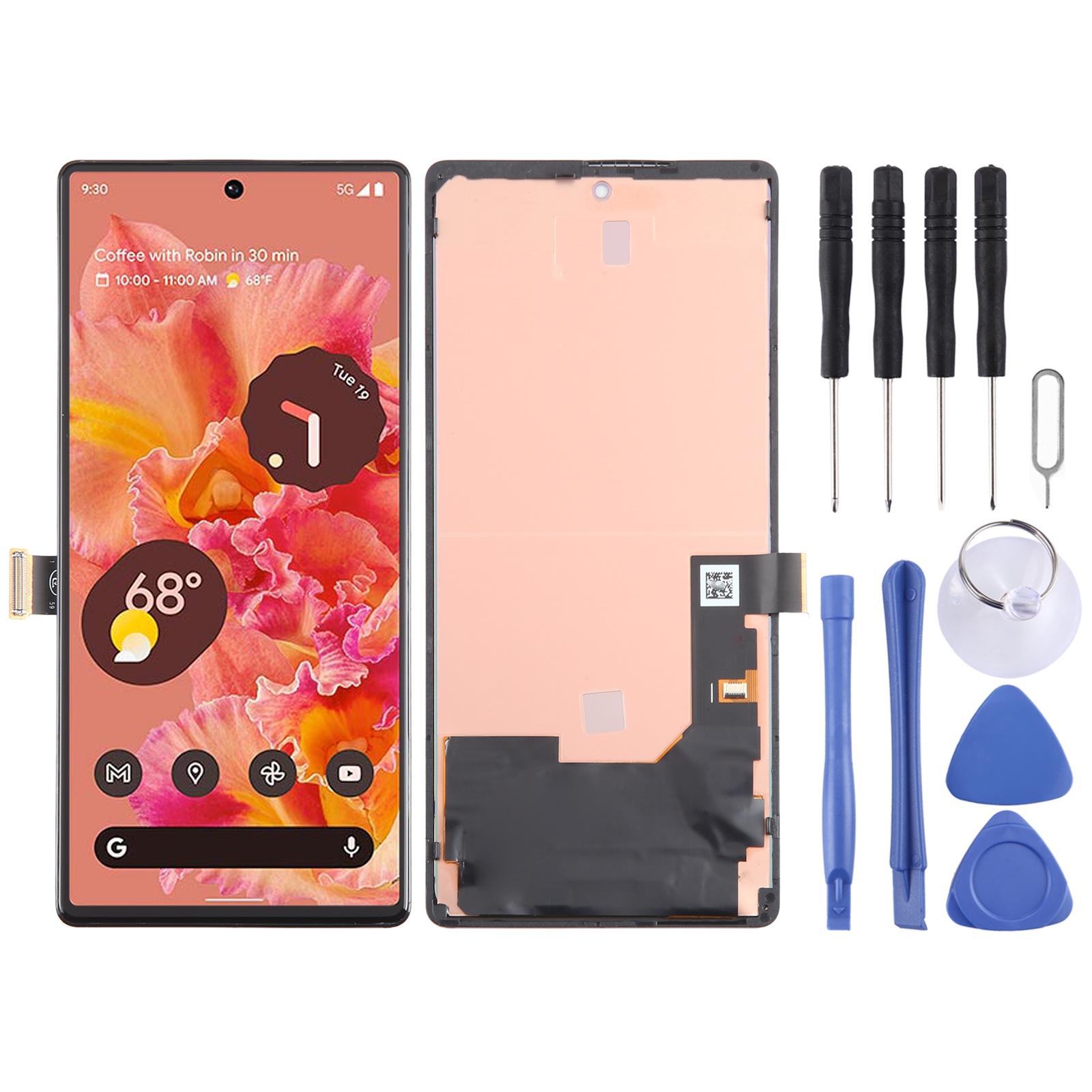 for google pixel 6 gb7n6 g9s9b16 oled lcd screen digitizer full assembly with frame