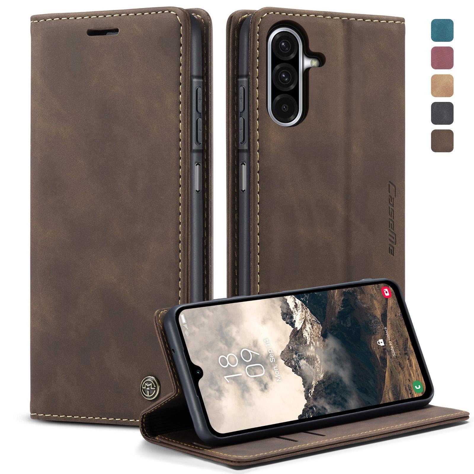 For Samsung Galaxy A36 CaseMe 013 Multifunctional Horizontal Flip Leather Phone CaseCoffee