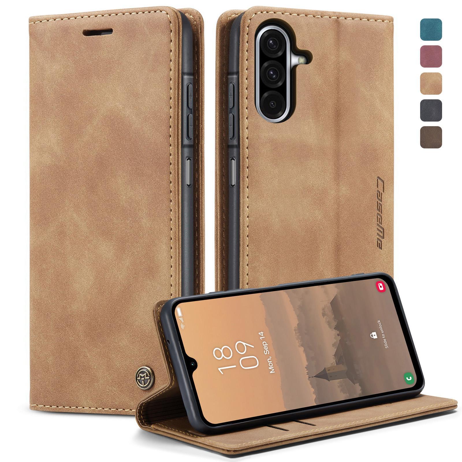 For Samsung Galaxy A36 CaseMe 013 Multifunctional Horizontal Flip Leather Phone CaseCoffee