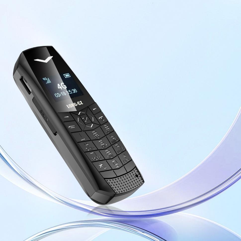 LONG-CZ J60 4G Mini Phone, 1.77 inch Unisoc T107, 21 Keys, Network: 4G, Single SIM Black