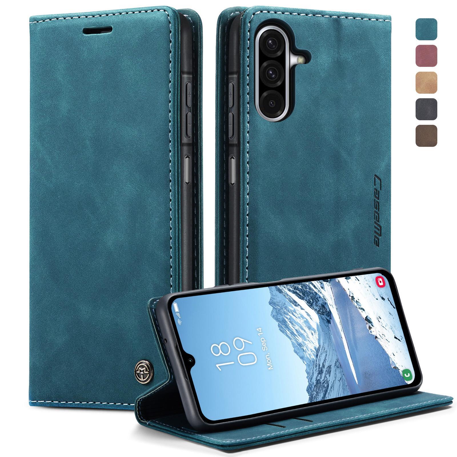 For Samsung Galaxy S25 5G CaseMe 013 Multifunctional Horizontal Flip Leather Phone CaseBlue