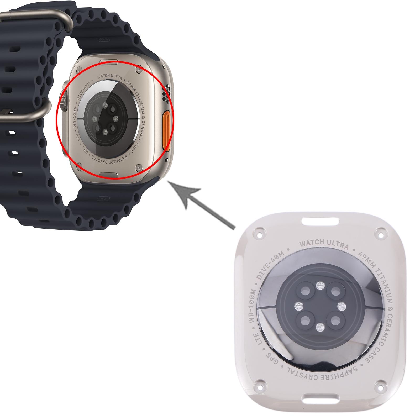 For Apple Watch Series Ultra 1- 2 49mm Original Rear Housing Glass CoverSilver