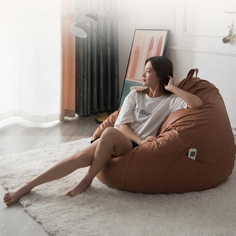 90x100cm Bean Bag Chair Waterproof Tech Fabric CoverDeep Blue